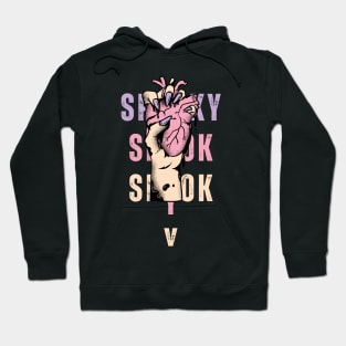 Halloween spooky hand with heart Hoodie